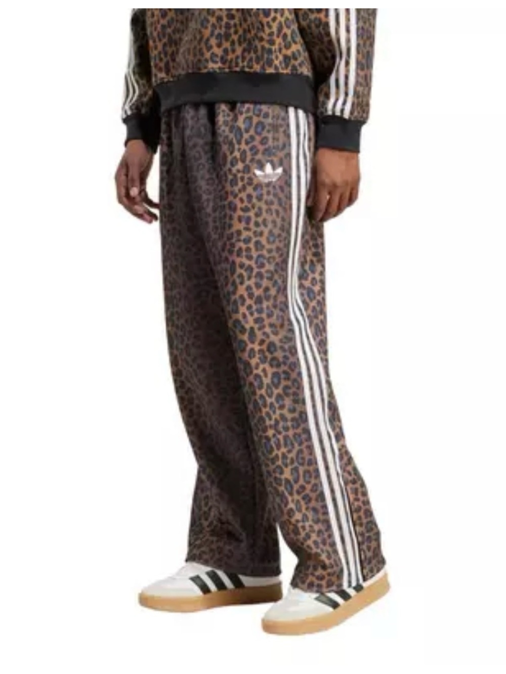 adidas Originals Men's Firebird Loose Leopard Track Pants - Picture 2 of 3